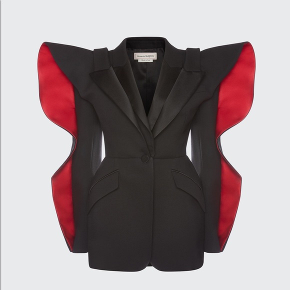 SOLD IN NYC - Heart-Sleeve Wool Jacket Alexander McQueen - Picture 5 of 8